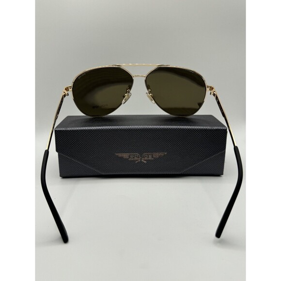 Police SPLB37 Gold Aviator Designer Sunglasses NEW Retail $300+ - Picture 4 of 6